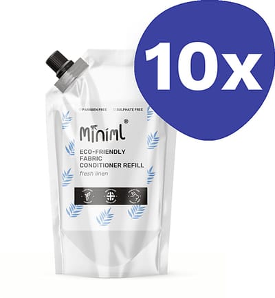 Miniml Wasverzachter Fresh Linen - 1L Refill (10x 1L)