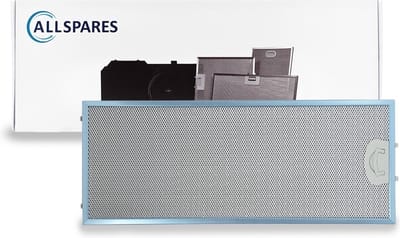 AllSpares Metaalfilter voor afzuigkappen geschikt voor Bosch Siemens Neff 11022474 (482x192x8mm)