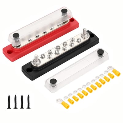 Allecto - Accubussysteem - 12-Weg - 150A Power Verdeelblok - 12-48V