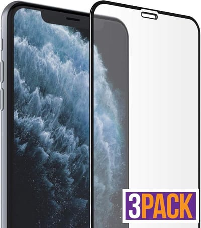3x Screenprotector Full Tempered Glass Glazen Gehard Screen Protector 2.5D 9H (0.3mm) - Geschikt Voor: iPhone Xr