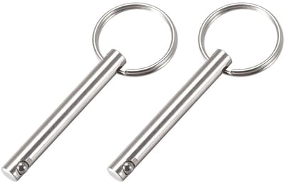 Snelle Ontgrendelingspennen 6mm x 50mm - 2 Stuks Carbon Staal Trekbouten voor Scheepsbouw en Bootaccessoires