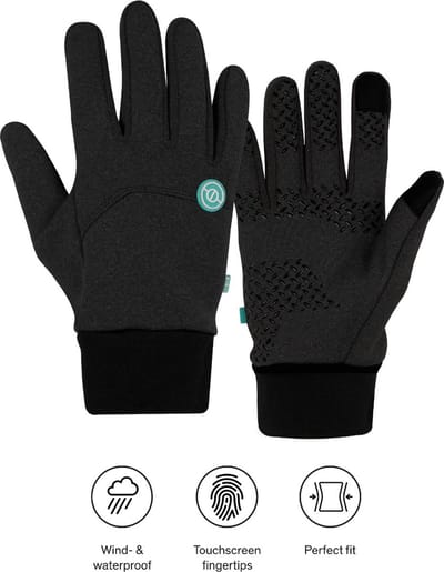 Sinji Waterdichte Handschoenen Heren – Thermo Handschoenen Dames – Touchscreen Handschoenen Winter – Maat S – Zwart