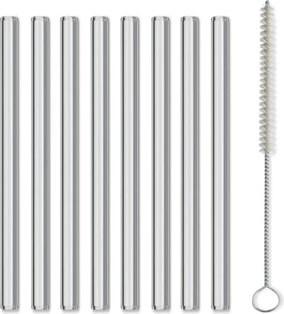 Glazen Rietjes 15 cm, Set van 8 Stuks - Kela | Grace