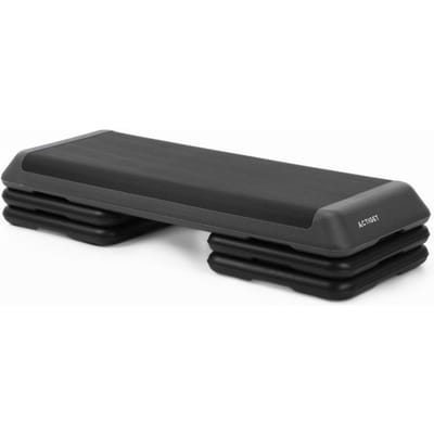 Actiget® Aerobic Stepper | Verstelbaar | Zwart/Grijs | Antislip | 350 KG