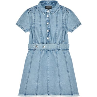 Guess  Korte Jurk COTTON LIGHT DENIM