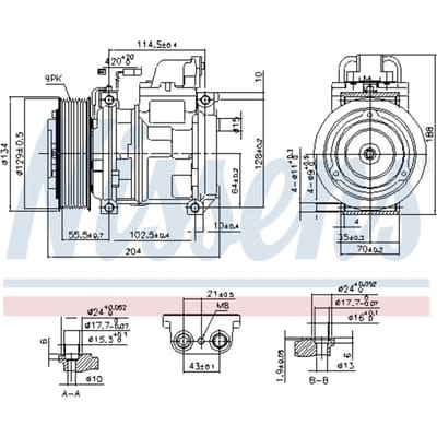 Compressor airconditioning NISSENS 890023