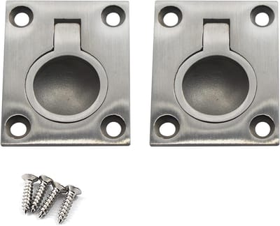 Roestvrijstalen Flush Ring Trekhaak voor Verstevigde Deuren en Koffers, Duurzaam en Elegant Ontwerp