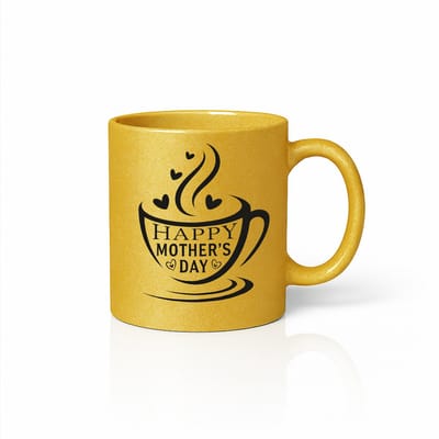 Luxe Happy Mother's Day Koffiemok - Premium Goud Editie Cadeau voor Mama - Keramiek