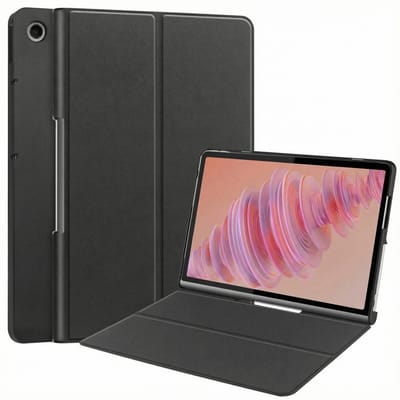 imoshion Tablet Hoes - Geschikt voor Lenovo Tab Plus - Bookcase Lenovo Tab Plus - Zwart