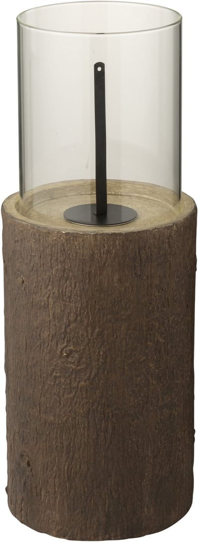 J-Line vuurschaal Trunk Rond - magnesium - bruin - small