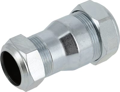 Bonfix Staalverzinkte knelfitting - Rechte verloopkoppeling 104 - 2 x knel - 22mm x 15mm