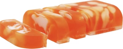 Handgemaakt blok scheerzeep - Citrus Spice - Shaving Soap Loaf - Vegan - 1.2 KG - Oranje - Savon a Racer - Versnijdbaar -Schuimende zeep - 32 x 9,5 x4 cm