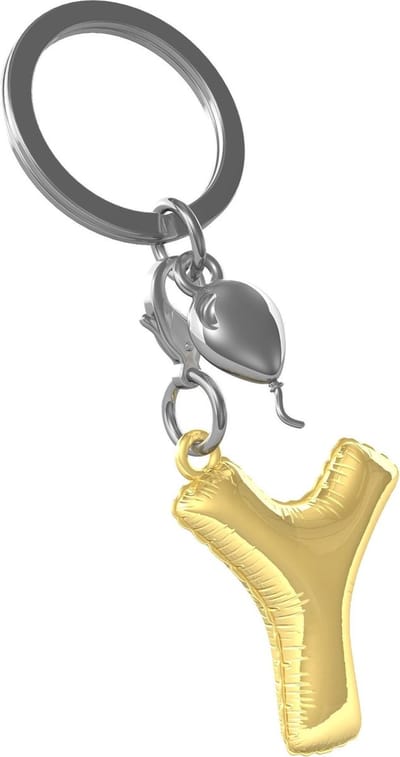 Metalmorphose Initialen Alfabet Sleutelhanger Letter Y