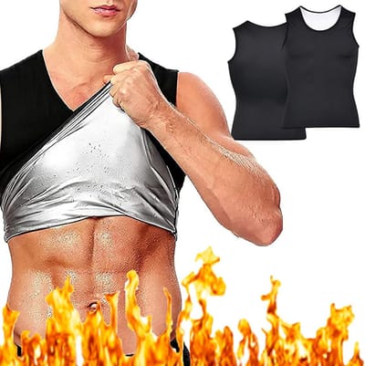 Sweat Vest voor Heren – Sauna Effect voor Afslanken, Fitness & Workout – Zwart