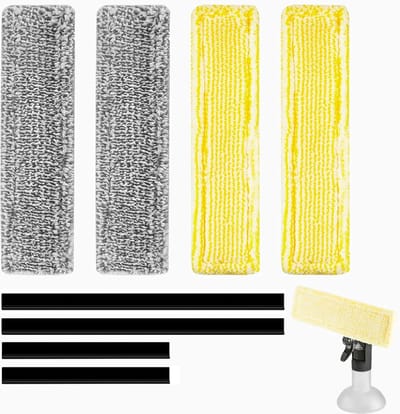 Raamzuiger Onderdelen - Reserve Set - Streeploos Ramen - 4 Doeken 4 Lippen - 28cm 17cm