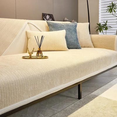 1PC Chenille Stof Bankhoes Antislip Vier Seizoenen Bankkussen voor Woonkamer Universele L-vormige Bankbeschermmat 45x45 pillowcase 1pc