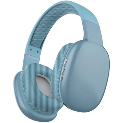 PG02 Actieve ruisonderdrukking Bluetooth-koptelefoon Draadloze verstelbare hoofdtelefoon met microfoon Stereo Sportmuziek Game Computer Oordopjes Ondersteuning TF-kaart blauw