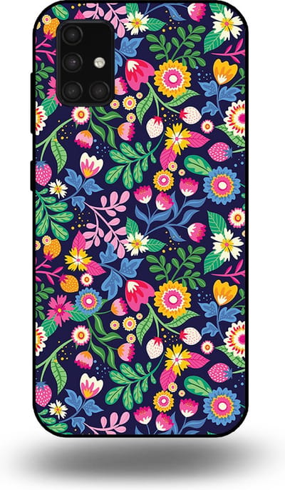 Smartphonica Telefoonhoesje geschikt voor Samsung Galaxy A71 4G met bloemen opdruk - TPU backcover case flower design geschikt voor Samsung Galaxy A71 4G