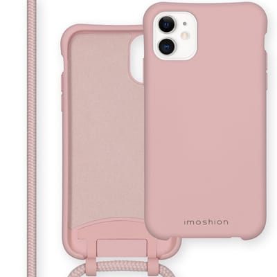 imoshion Hoesje - Geschikt voor Apple iPhone 11 - Color Backcover met afneembaar koord - Roze