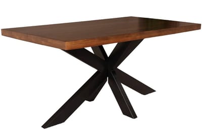 Eettafel langwerpig mangohout 160cm John langwerpige tafel duurzaam mango eetkamertafel