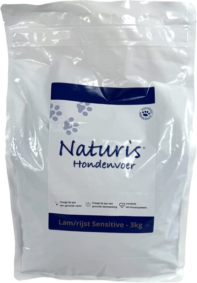 Hondenvoer Naturis - Lam Rijst Tarwevrij - Krokante Brok 3kg