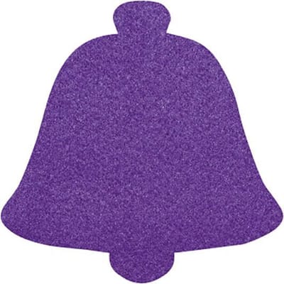 Kerstbel vilt onderzetters - Paars - 6 stuks - ø 10 cm - Kerst onderzetter - Tafeldecoratie - Glas onderzetter - Kerst tafelen - Woondecoratie - Tafelbescherming - Onderzetters voor glazen - Keukenbenodigdheden - Woonaccessoires - Tafelaccessoires