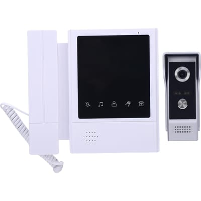 Video Deurtelefoon Systeem 4,3 Inch Touch Monitor Bedraad Video Intercom Deurbel Kits Telefoon Stijl Deur Intercom EU Version