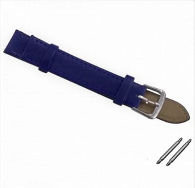 Horlogebandje- 20 mm- Blauw- Leer - Charme Bijoux