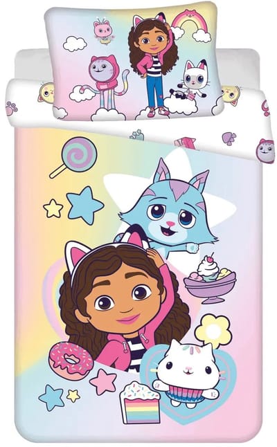 Gabby's poppenhuis BABY / Peuter dekbedovertrek Sugar Dream - 135 x 100 + 40 x 60 cm - Katoen