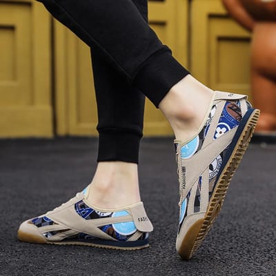Chaussures pour hommes de la saison printemps et automne, nouvelles chaussures décontractées et polyvalentes Forrest Gump pour voyage et conduite, été pop 44 black