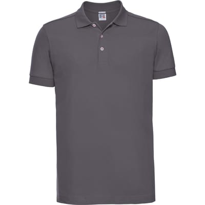Russell Heren Rekken Korte Mouw Poloshirt (Konvooi Grijs)