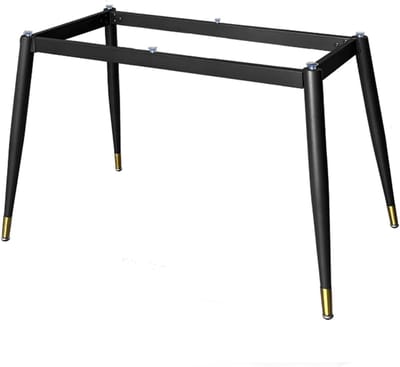 Industriële Tafelpoten - Bureau Onderstel - Doe-het-zelf Meubels - Sterk Stalen Frame - 125x70x72cm - Zwart Goud