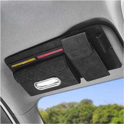 Zonneklep Organizer voor Auto - Multifunctionele Opbergtas voor Kaarten en Zonnebrillen