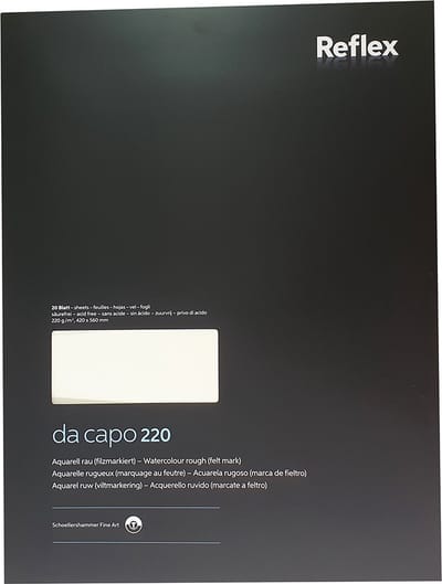 Aquarelpapier da capo 42x56cm 220g/m2 blok 20 vel VF5004239