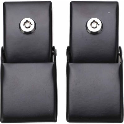 Diefstalbestendig Metalen Vergrendelende Motorkapvergrendeling Vergrendelingen Kit met Sleutels voor Jeep Wrangler JK 2007-2017 black