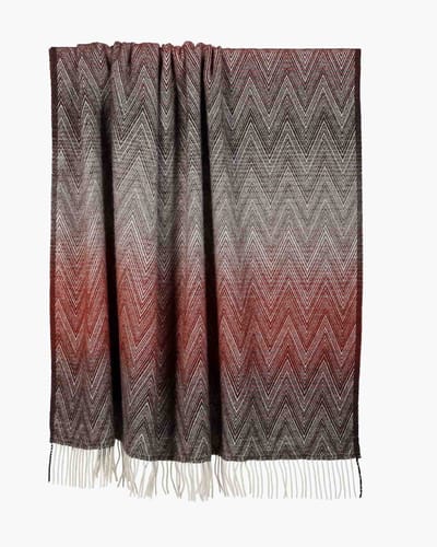 MoST - Wollen plaid Manoria Alba - 100% Nieuw-Zeelandse wol - 140 x 200 cm - multicolor rood