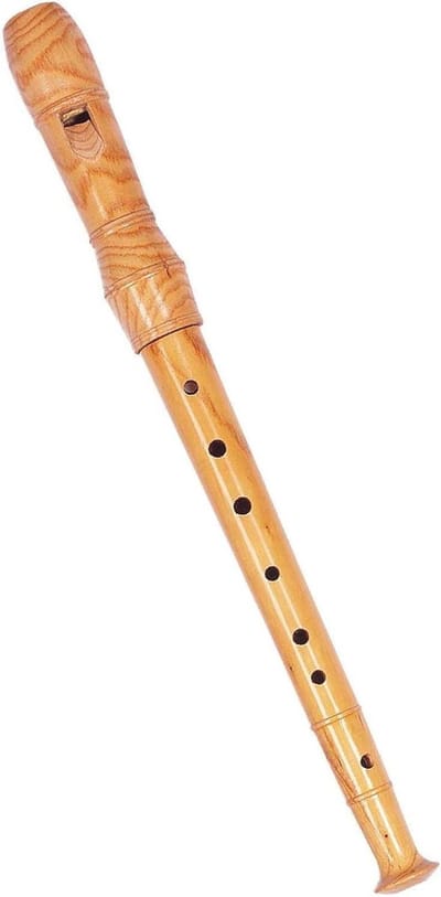 Houten Blokfluit - Kinderfluit - Muziek Ontdekken - Massief Hout - 32 cm - Natuurlijk Hout