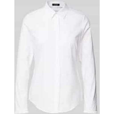 Regular fit overhemdblouse met blinde knoopsluiting