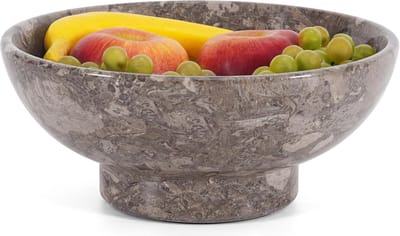 fruitschaal 25,5 cm oceanische handgemaakte grote decoratieve fruitschaal voor keuken aanrecht, entree, tafel, eetkamer en woondecoratie - serveerschaal voor fruit, snacks en