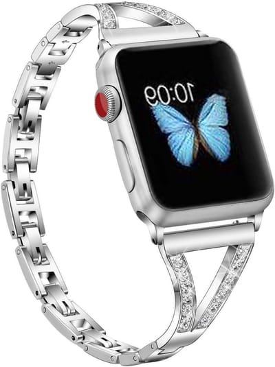 Verstelbare metalen horlogeband voor Apple Watch 38mm 40mm - RVS vervangband voor Series 6/5/4/3/2/1, duurzaam en stijlvol
