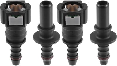 Dailygoods- Brandstofslang 9,49mm - Brandstofslang 8mm - Snelle Ontkoppeling - Duurzaam Nylon - Eenvoudige Installatie - Corrosiebestendig - Slangconnector