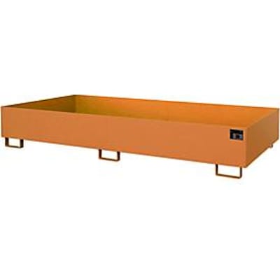 Stellinglekbak type RW/RW 2700-2, zonder rooster, oranje RAL2000
