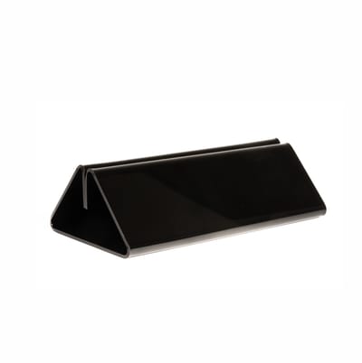 14,8cm - Glanzend Zwarte Menukaarthouder / Houder / Standaard - Type: GZ-148-M