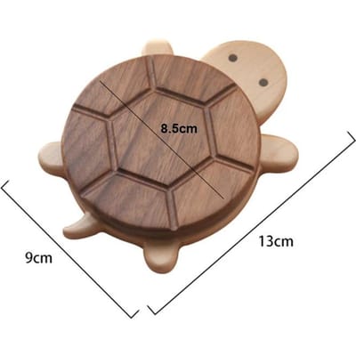 Isolatiekussen Creatieve Leuke Styling Zwart Walnoot Massief Schildpad Onderzetter Houten Ambacht Schildpad Liefhebber Cadeau anti-broei tafelornamenten gray