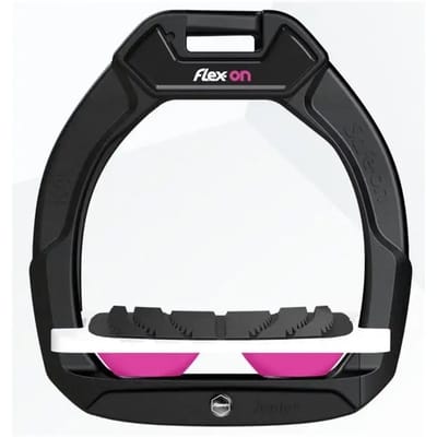 Veiligheidspeters voor paardrijden Gepland Grip Zwart/Wit/Roze Flex-On Safe-On