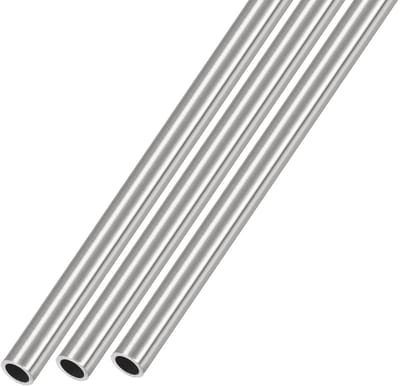Dailygoods - Roestvrij Stalen Buis 6 mm AD x 0,8 mm Wand D x 300 mm L 3 Stuks