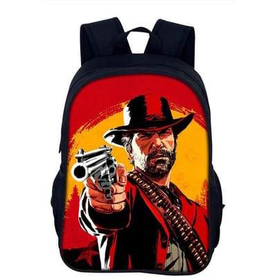 Rugzak Red Dead Redemption Schooltas 40cm/15.7inch Rugzak Boekentassen Computer Rugzak voor Jongen Meisje Beste Cadeau