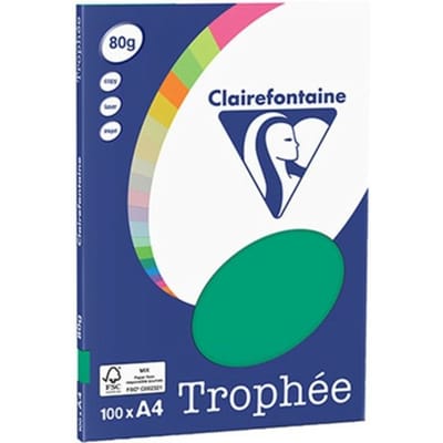Clairefontaine Trophée - Dennen Groen - kopieerpapier- A4 80 gram - 100 vellen