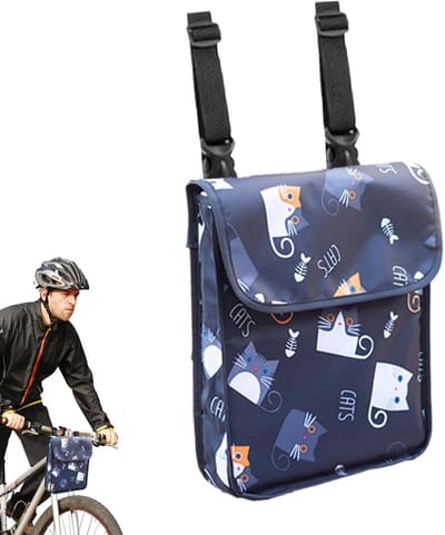 Fietsstuurtas - Waterdichte Fietstas - voor Frame en Stuur - Universele Telefoontas - voor Fiets - met Touchscreen PVC Vak - Slijtvaste Frame Tas - met Klittenbandbevestiging - Compacte Fietstopbuistas - voor Smartphone en Sleutels - Zwart