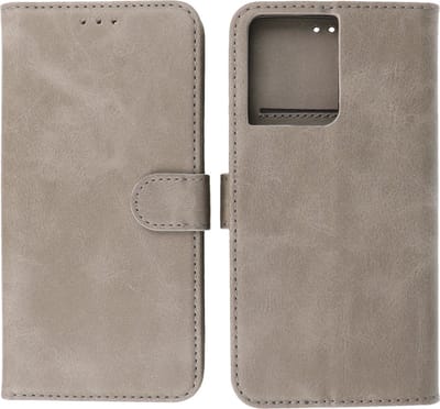 Oppo Reno 8 Hoesje Book Case PortemonneeTelefoonhoesje - Grijs